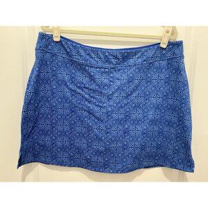 Tranquility Skort XXL Blue White Stretch Elastic Golf Athletics